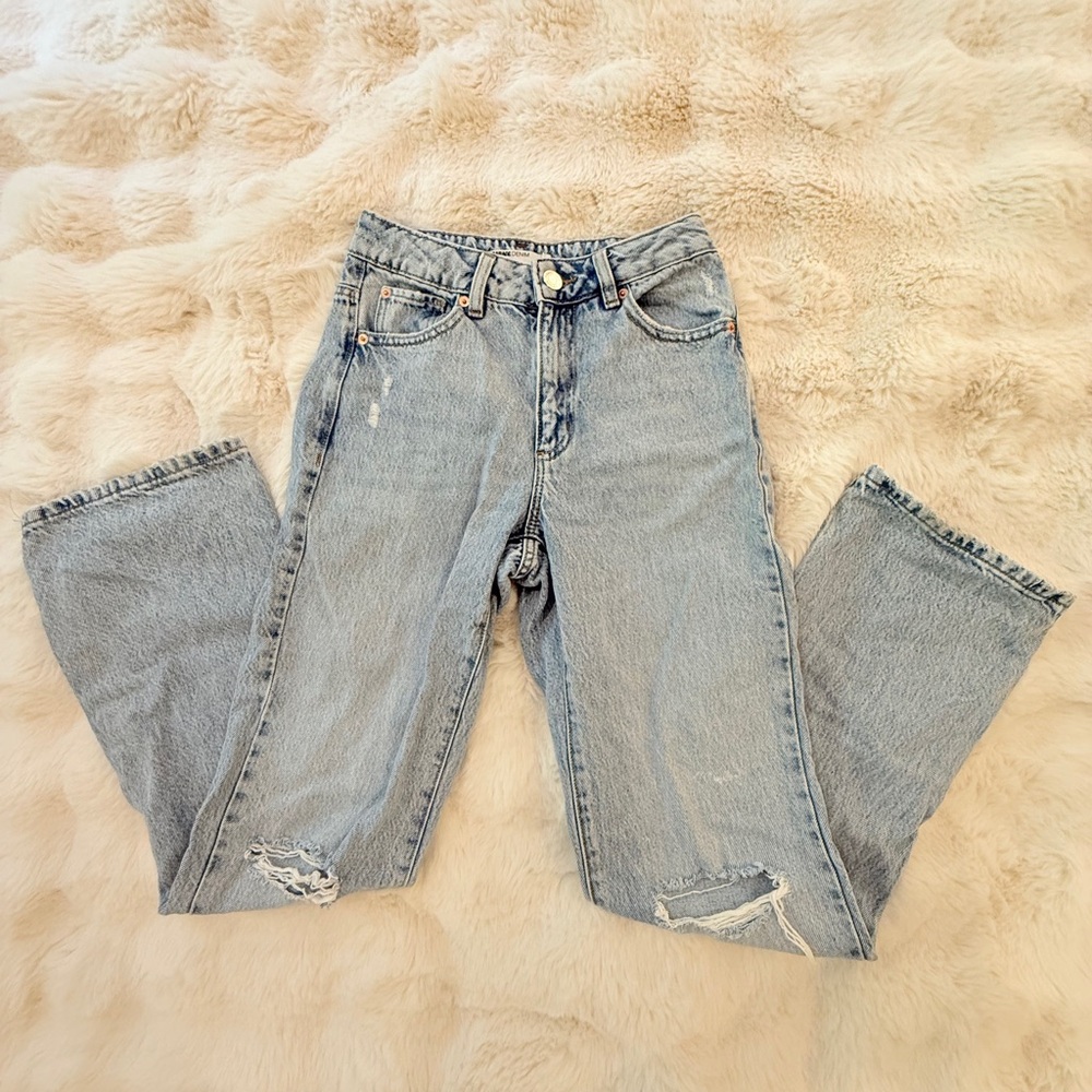 Garage Blue Straight Leg Jeans